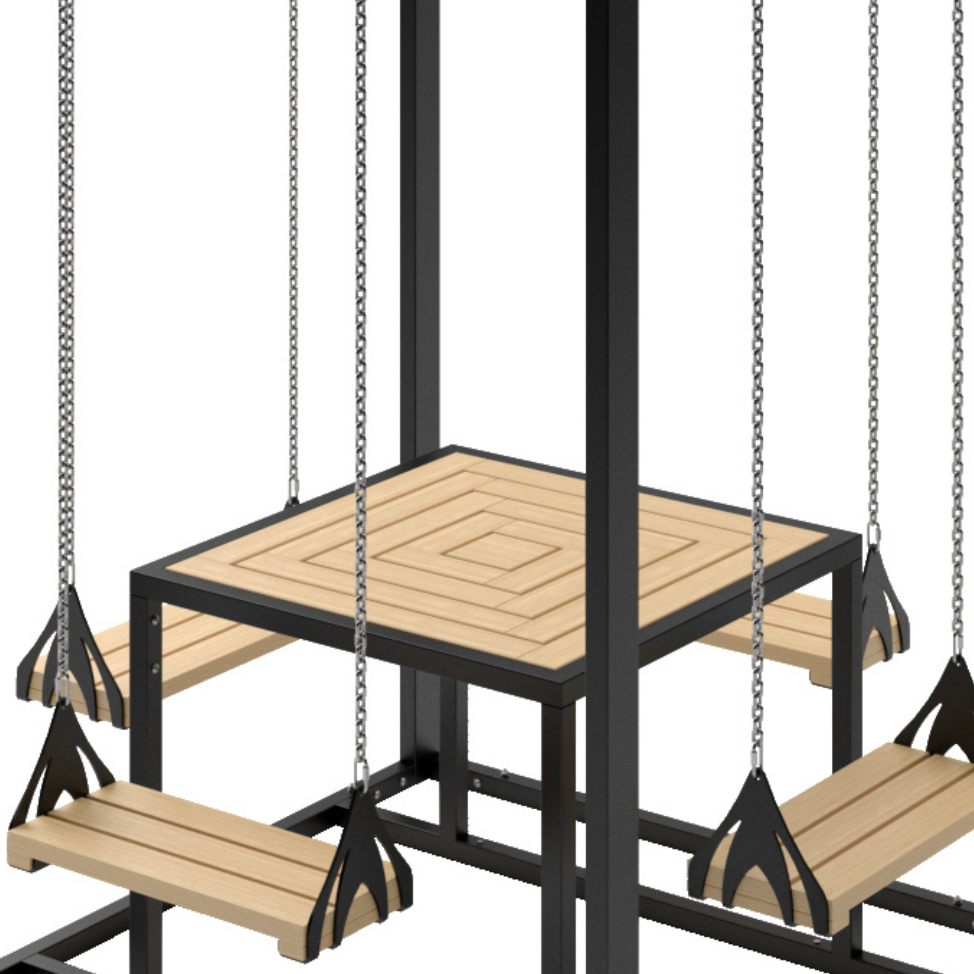 Tischplatte aus Eschenholz für Schaukel Lounge